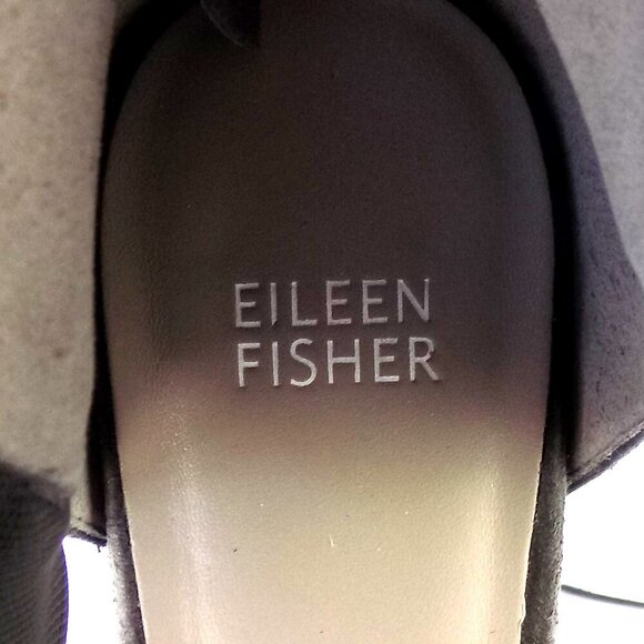 Eileen Fisher Allot D'Orsay Suede Flats Size 10 Olive - Picture 9 of 10